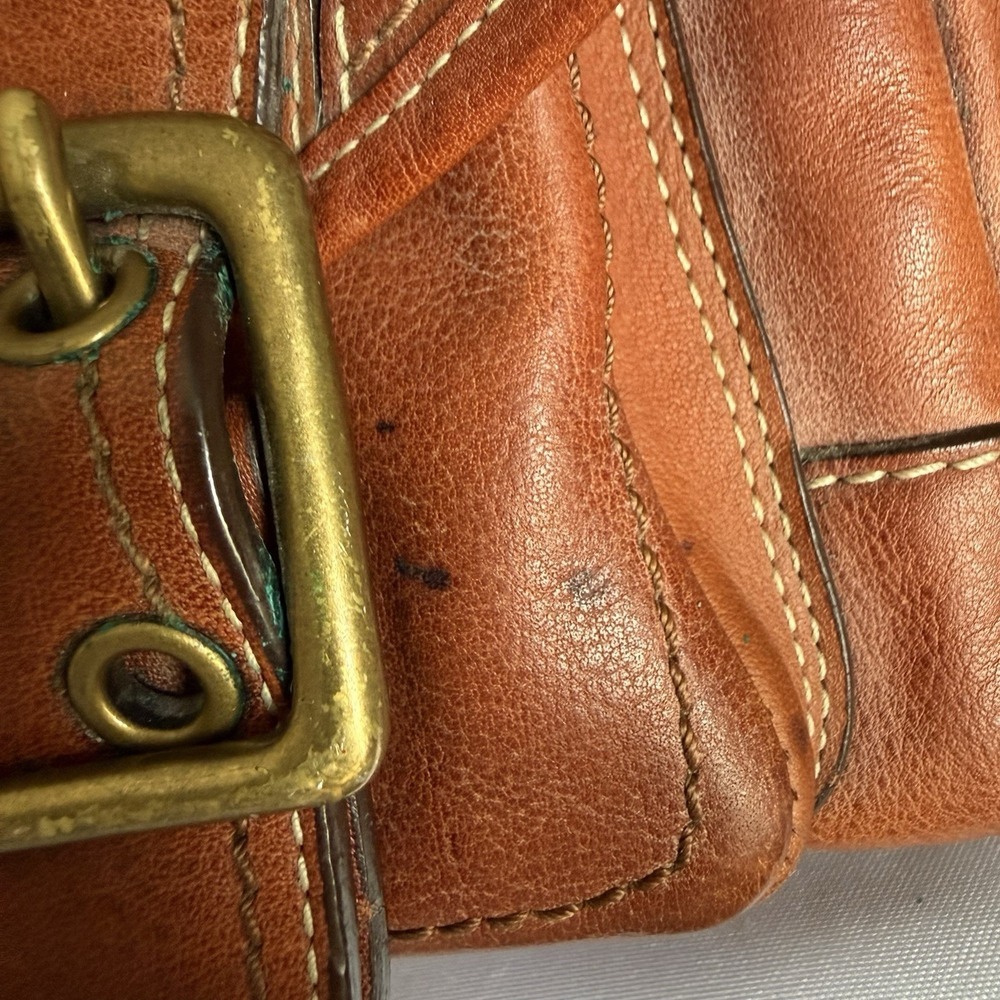Vtg COACH Mandy Legacy 65th Anniversary Satchel Bag Turnlock Brown Leather Y2K - Picture 10 of 16